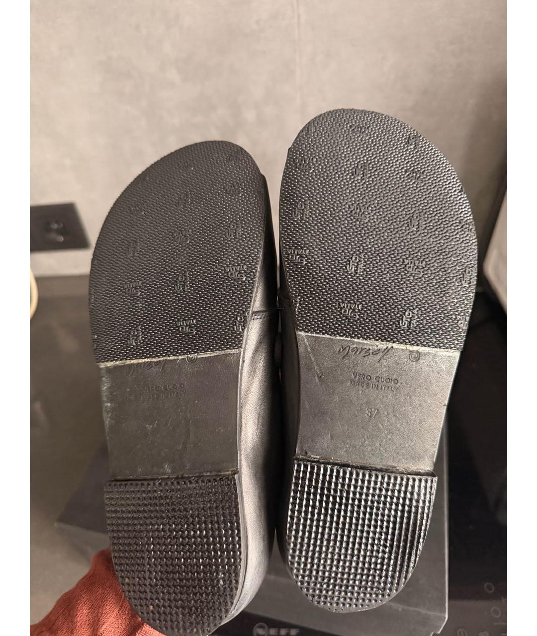 MARSELL Черные кожаные сандалии, фото 6