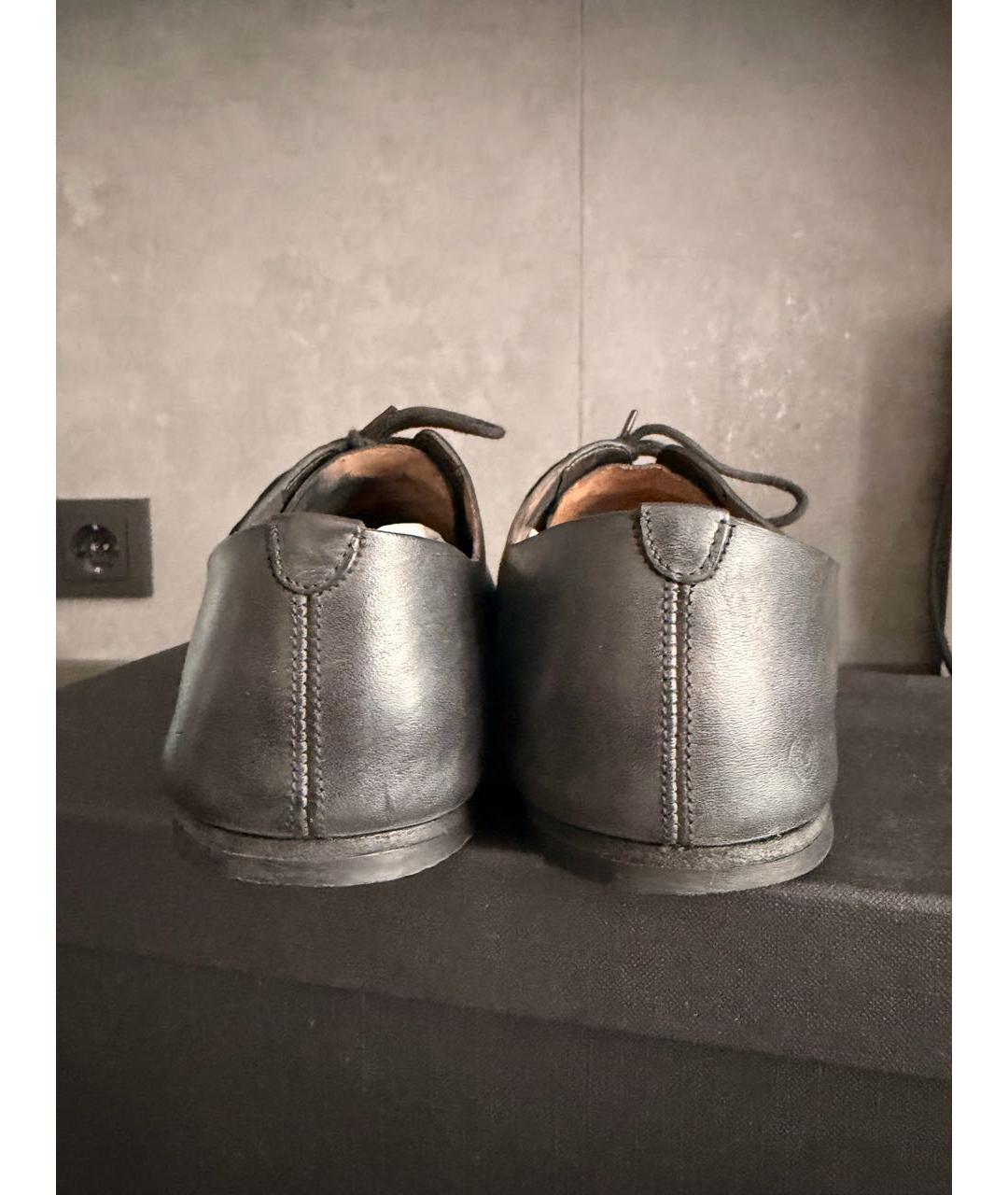 MARSELL Черные кожаные сандалии, фото 4