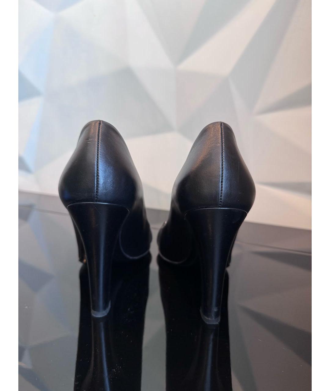 GUCCI Черные кожаные туфли, фото 4