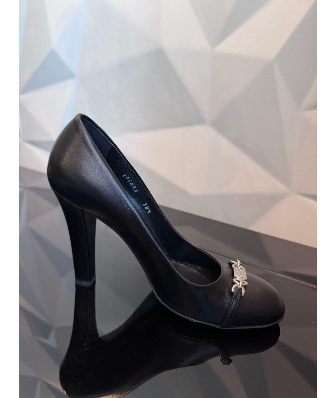 GUCCI Черные кожаные туфли, фото 8