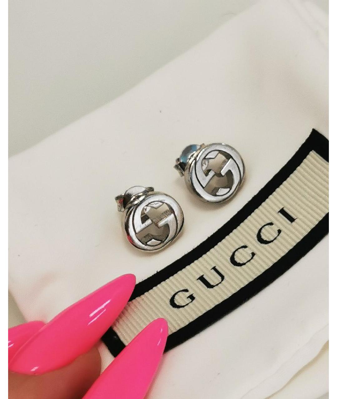 GUCCI Серебряные серебряные серьги, фото 10