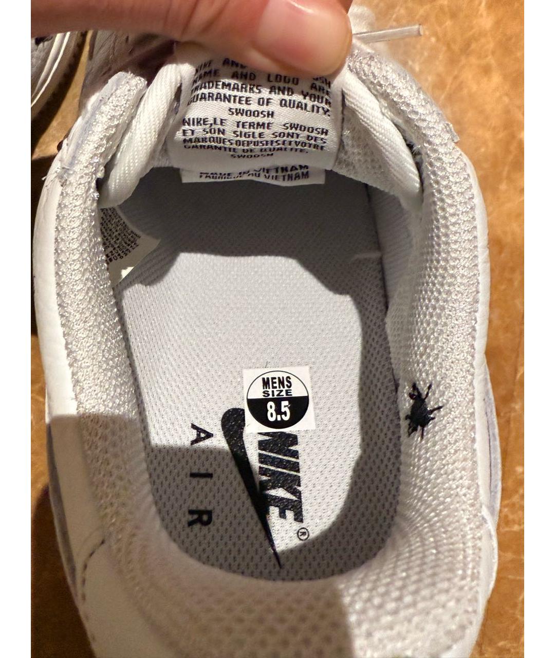 NIKE Белые кожаные низкие кроссовки / кеды, фото 5