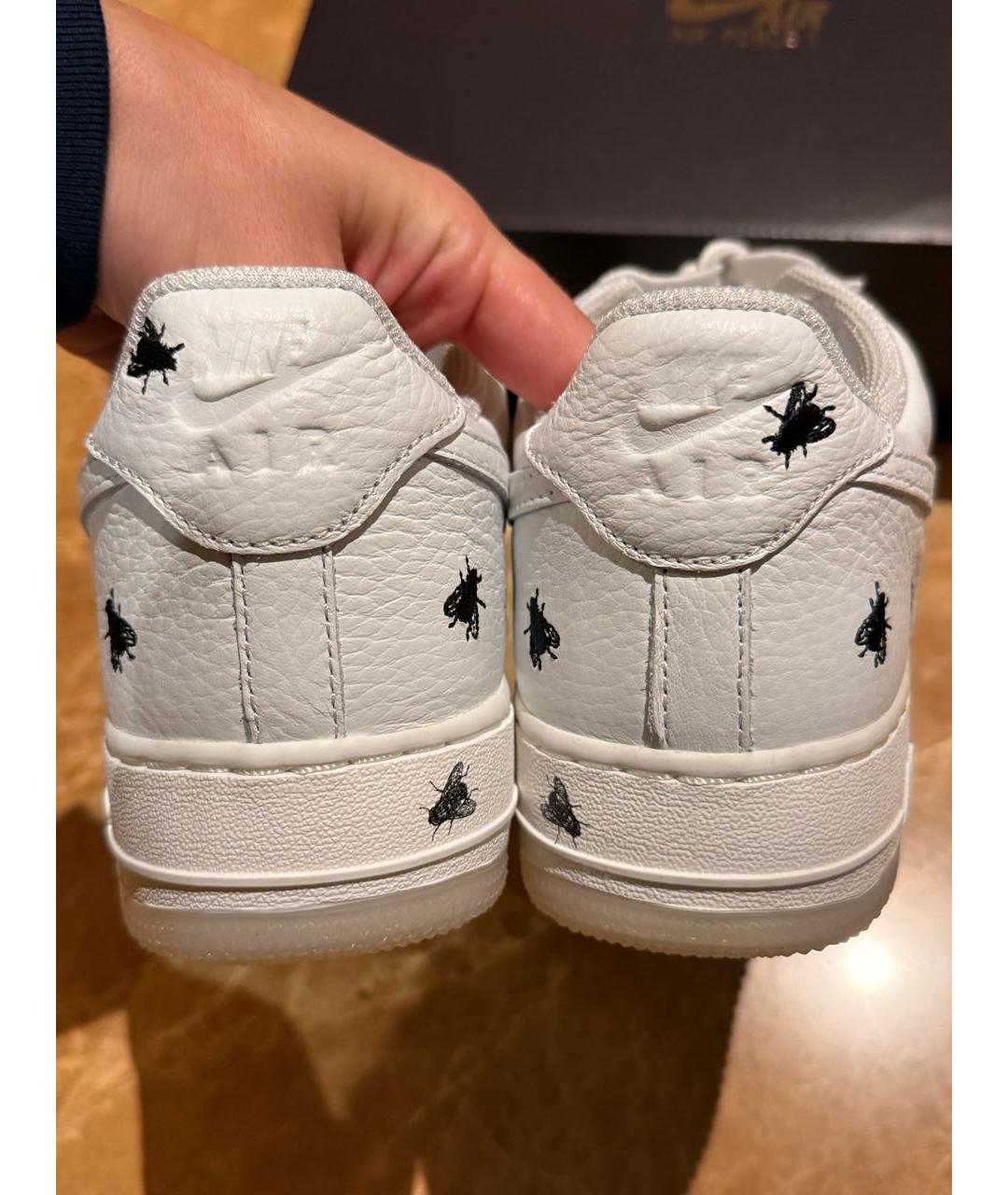 NIKE Белые кожаные низкие кроссовки / кеды, фото 3