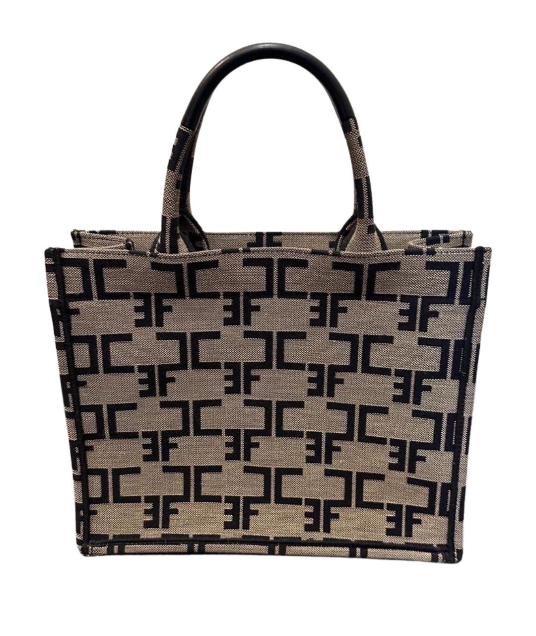 ELISABETTA FRANCHI Мульти жаккардовая сумка тоут, фото 1