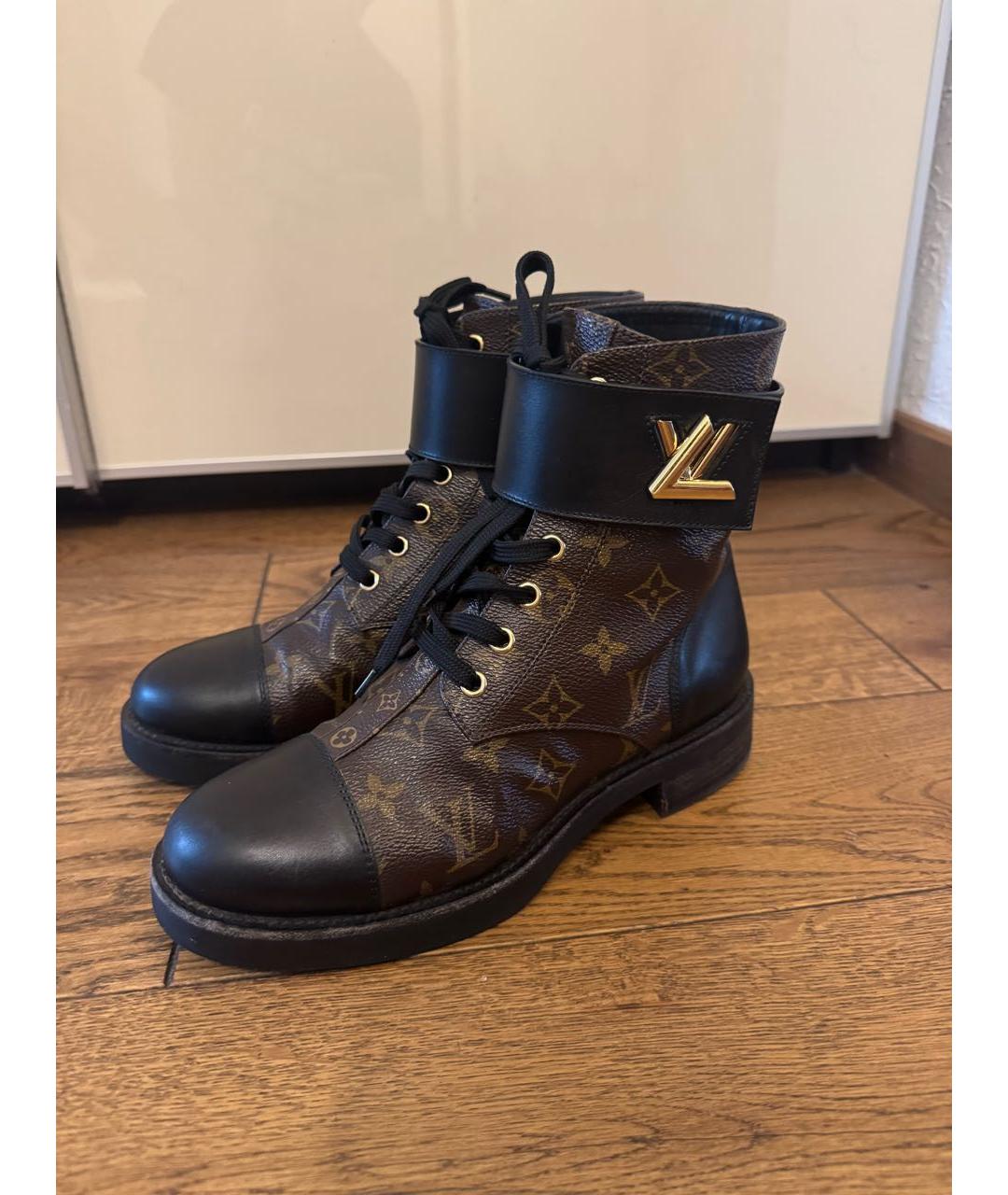 LOUIS VUITTON Коричневые ботинки, фото 2