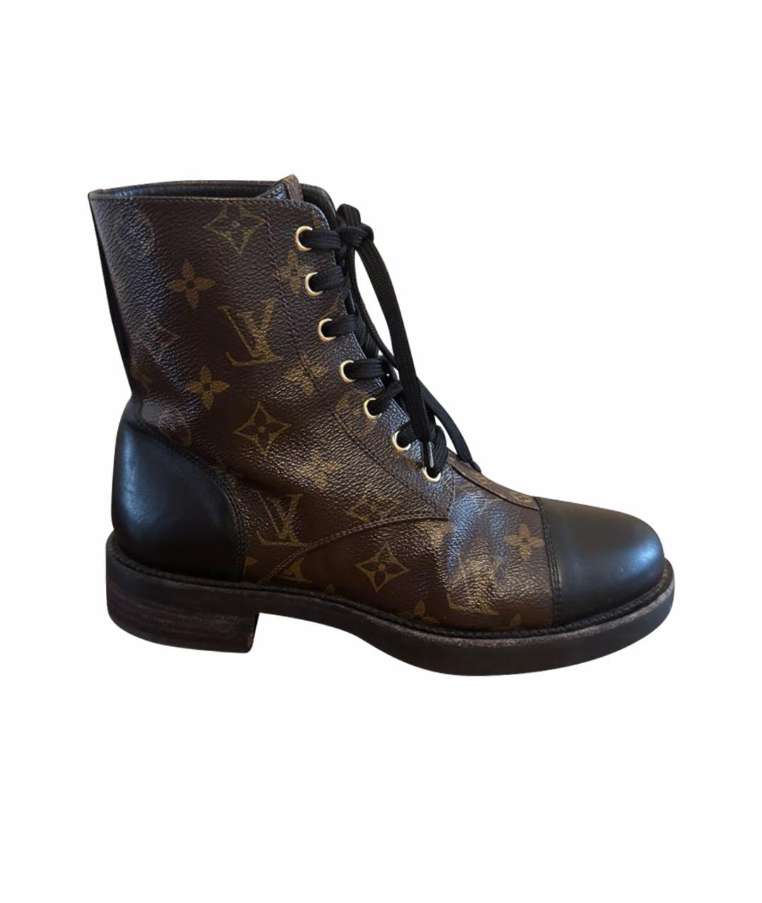 LOUIS VUITTON Коричневые ботинки, фото 1