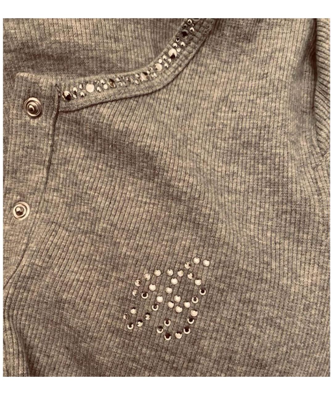 MISS BLUMARINE Серый хлопковый комплект, фото 3