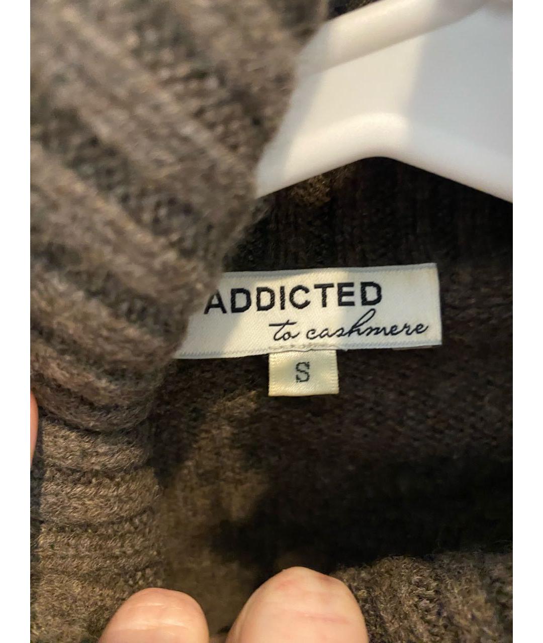 ADDICTED Коричневый кашемировый джемпер / свитер, фото 4