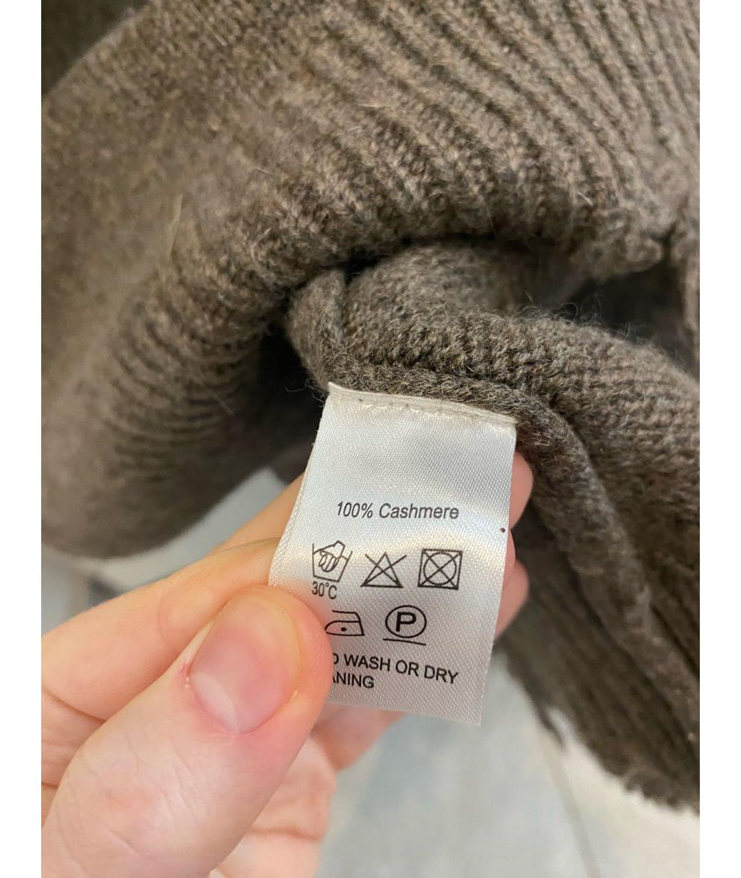 ADDICTED Коричневый кашемировый джемпер / свитер, фото 3