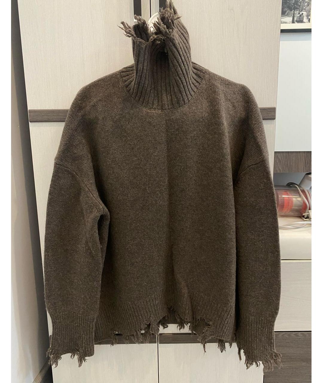 ADDICTED Коричневый кашемировый джемпер / свитер, фото 7