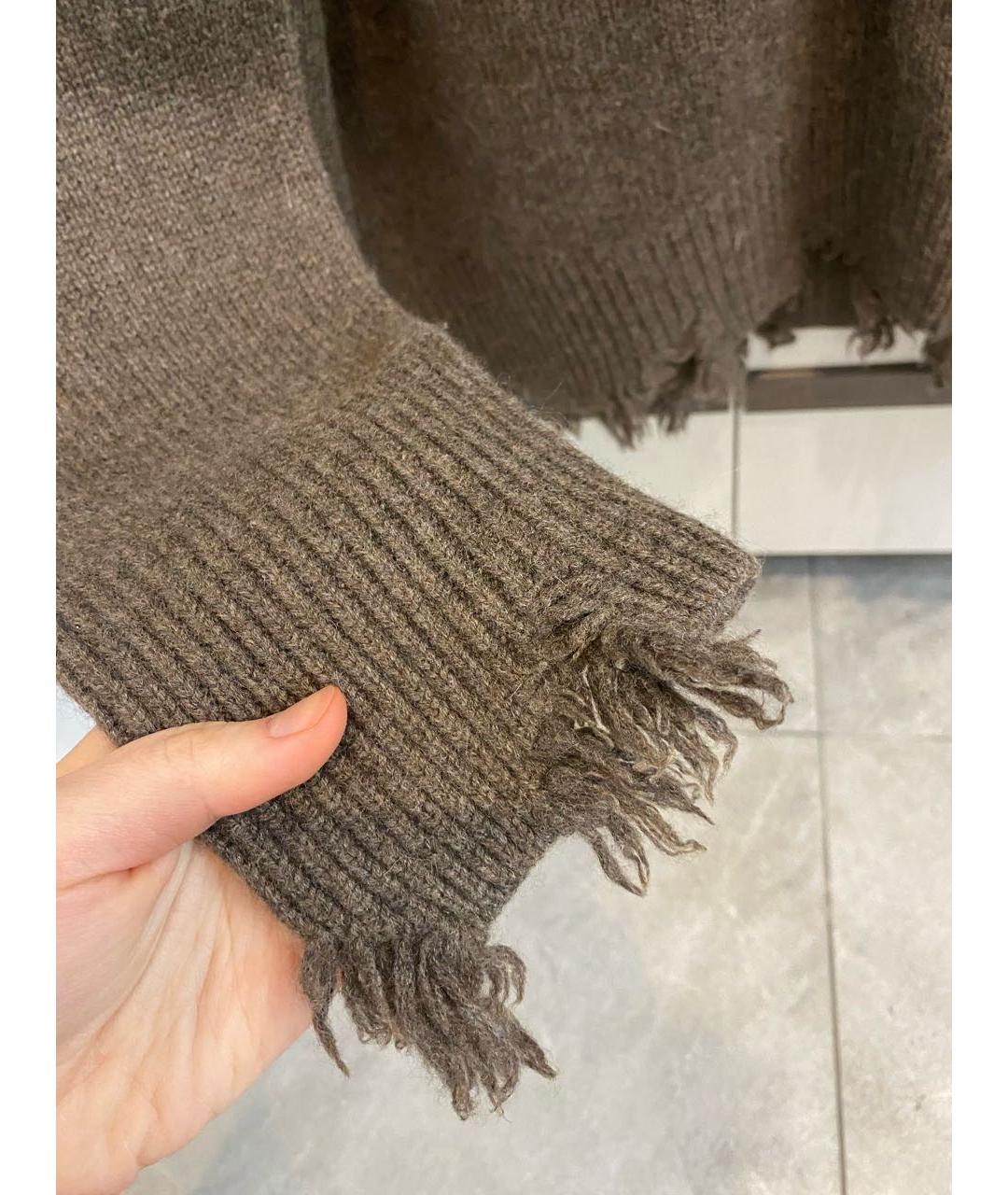 ADDICTED Коричневый кашемировый джемпер / свитер, фото 2