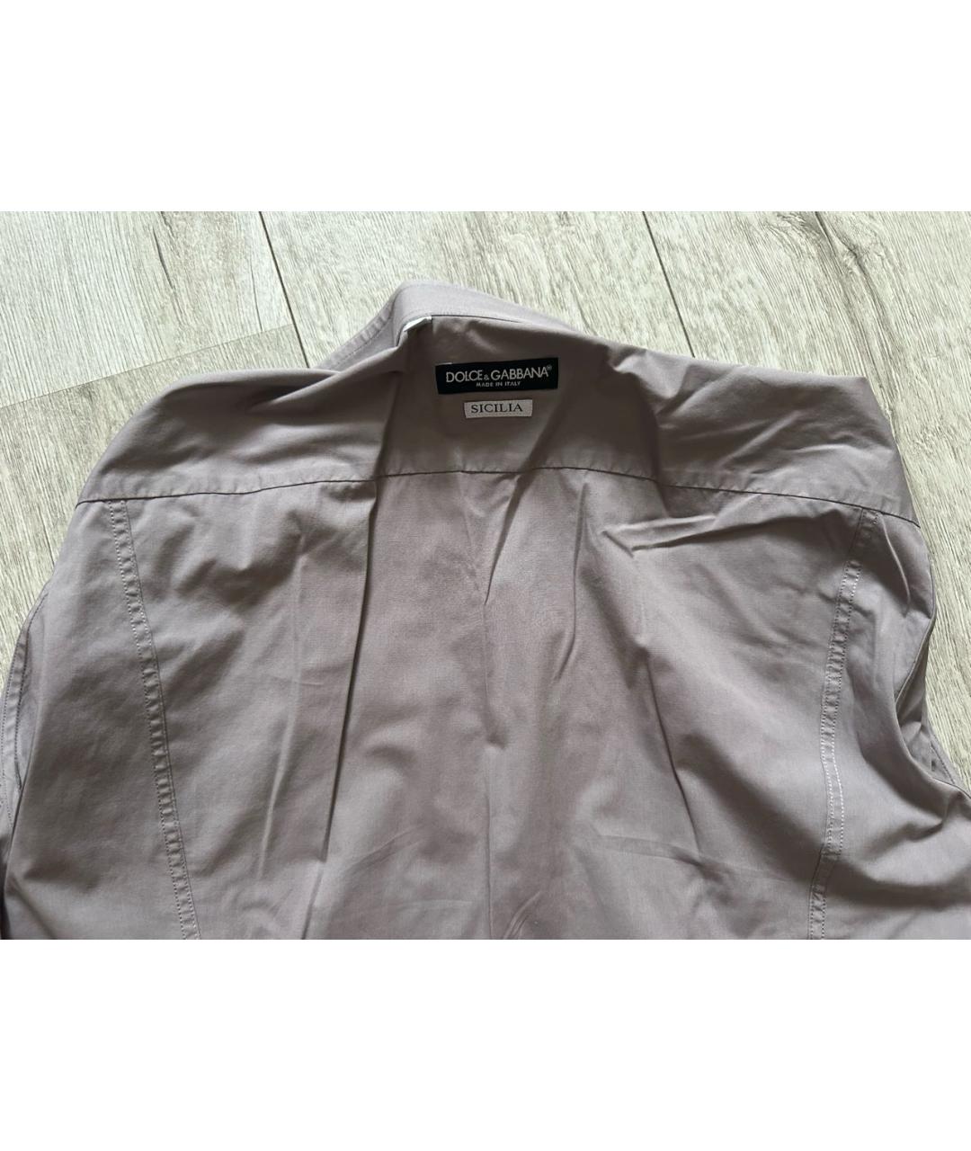 DOLCE&GABBANA Хлопковая классическая рубашка, фото 3