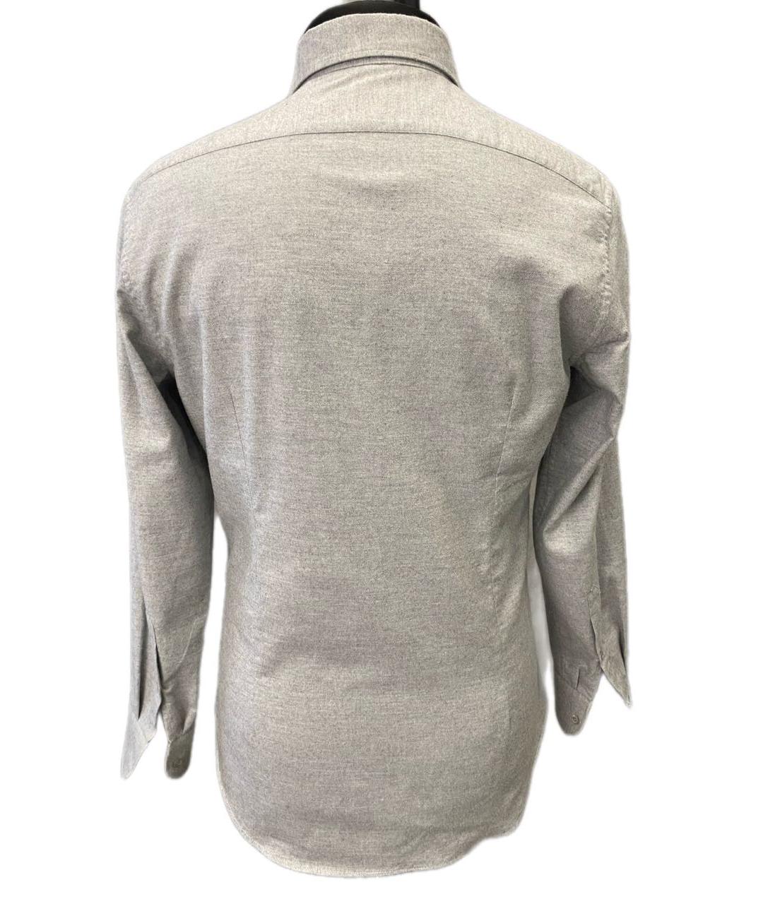 CORNELIANI Серая хлопковая кэжуал рубашка, фото 2