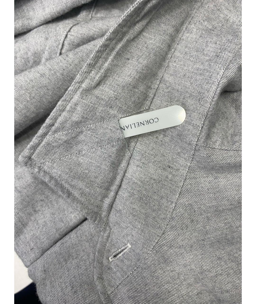 CORNELIANI Серая хлопковая кэжуал рубашка, фото 7
