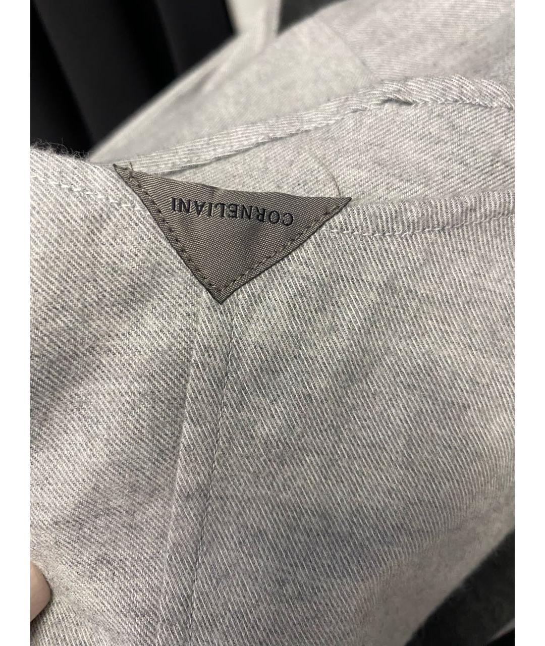 CORNELIANI Серая хлопковая кэжуал рубашка, фото 6