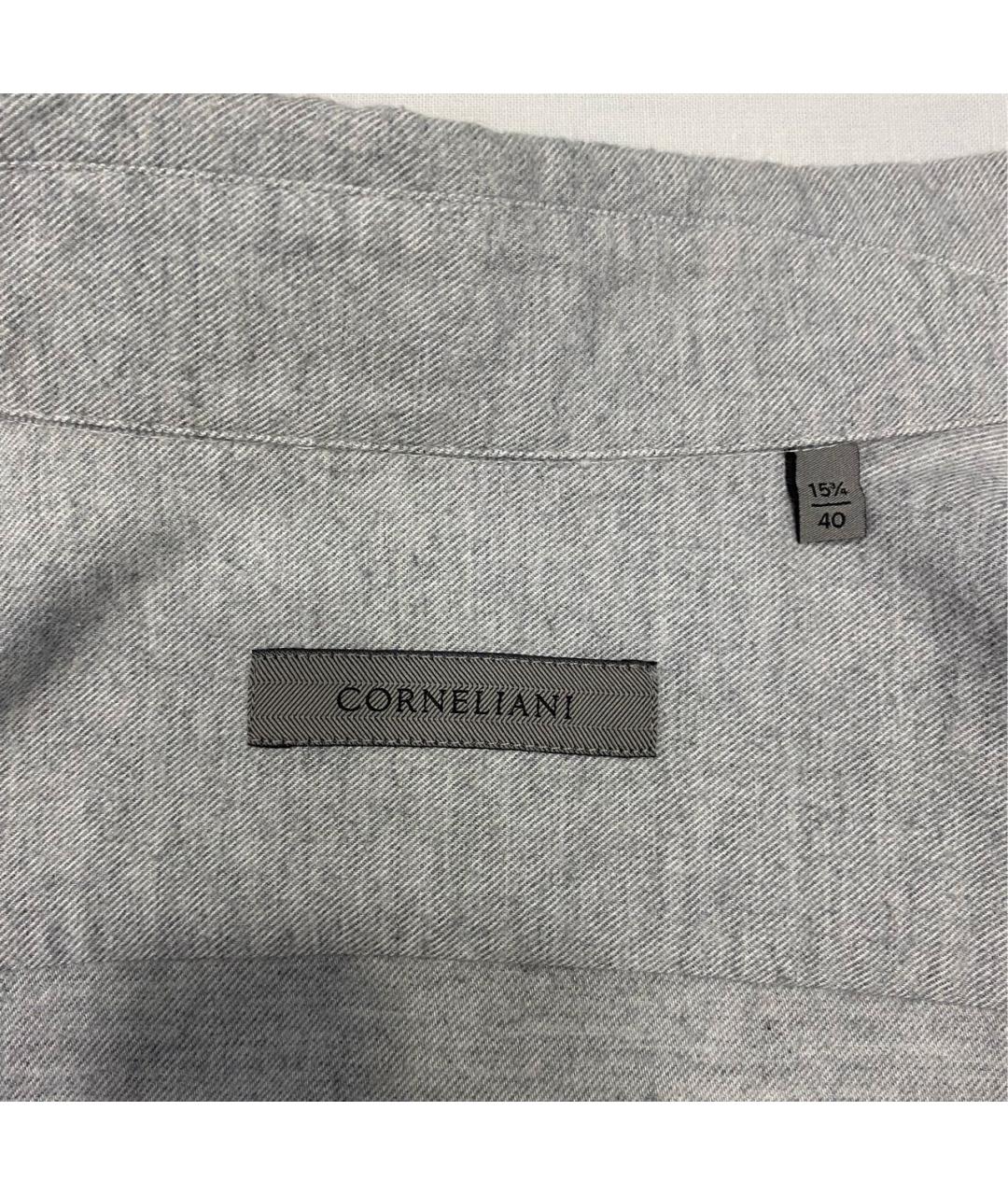 CORNELIANI Серая хлопковая кэжуал рубашка, фото 5