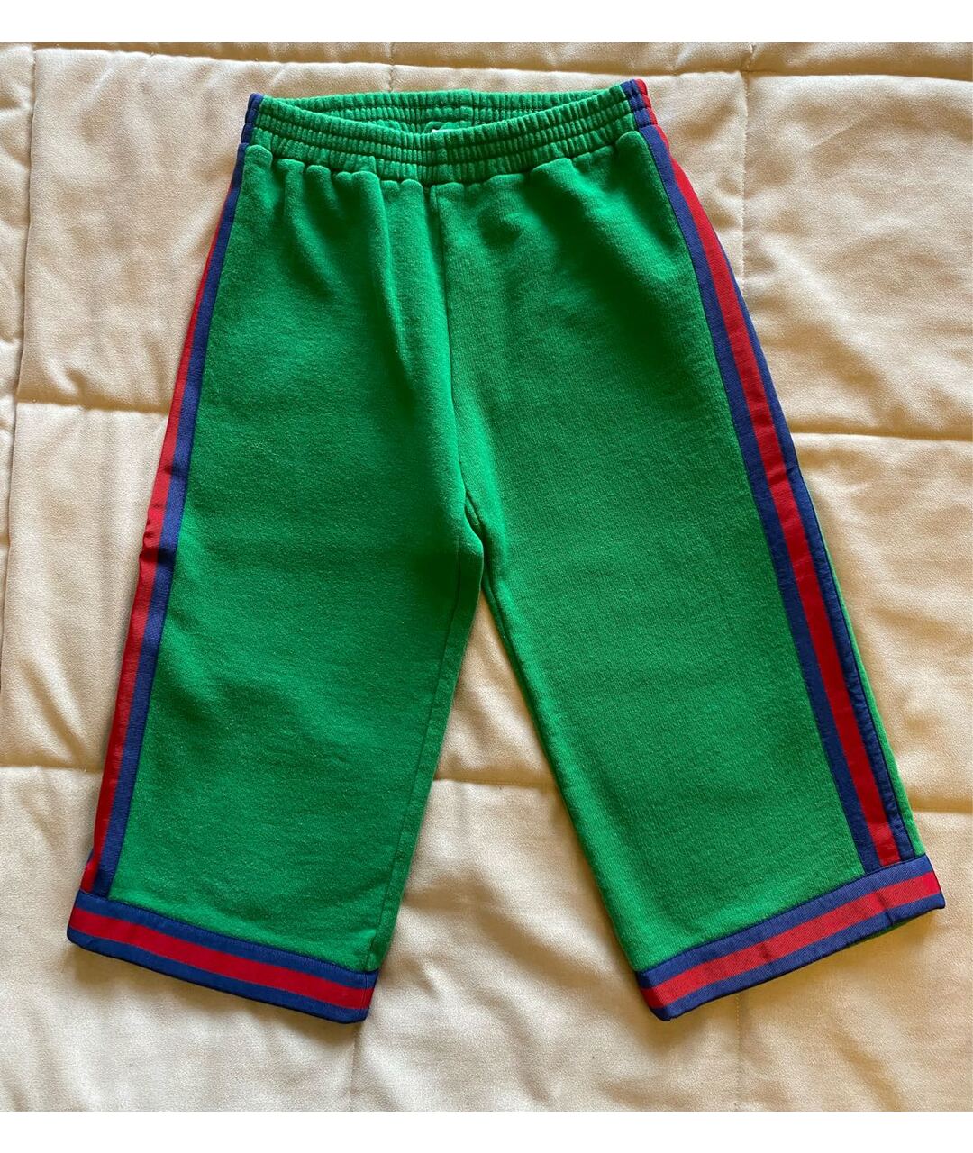 GUCCI KIDS Зеленые хлопковые брюки и шорты, фото 8