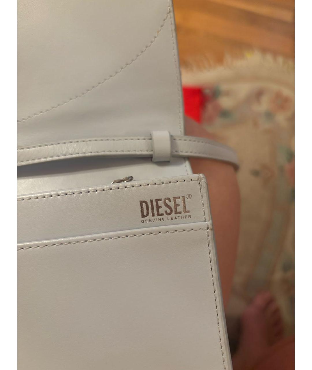 DIESEL Голубая кожаная сумка через плечо, фото 3