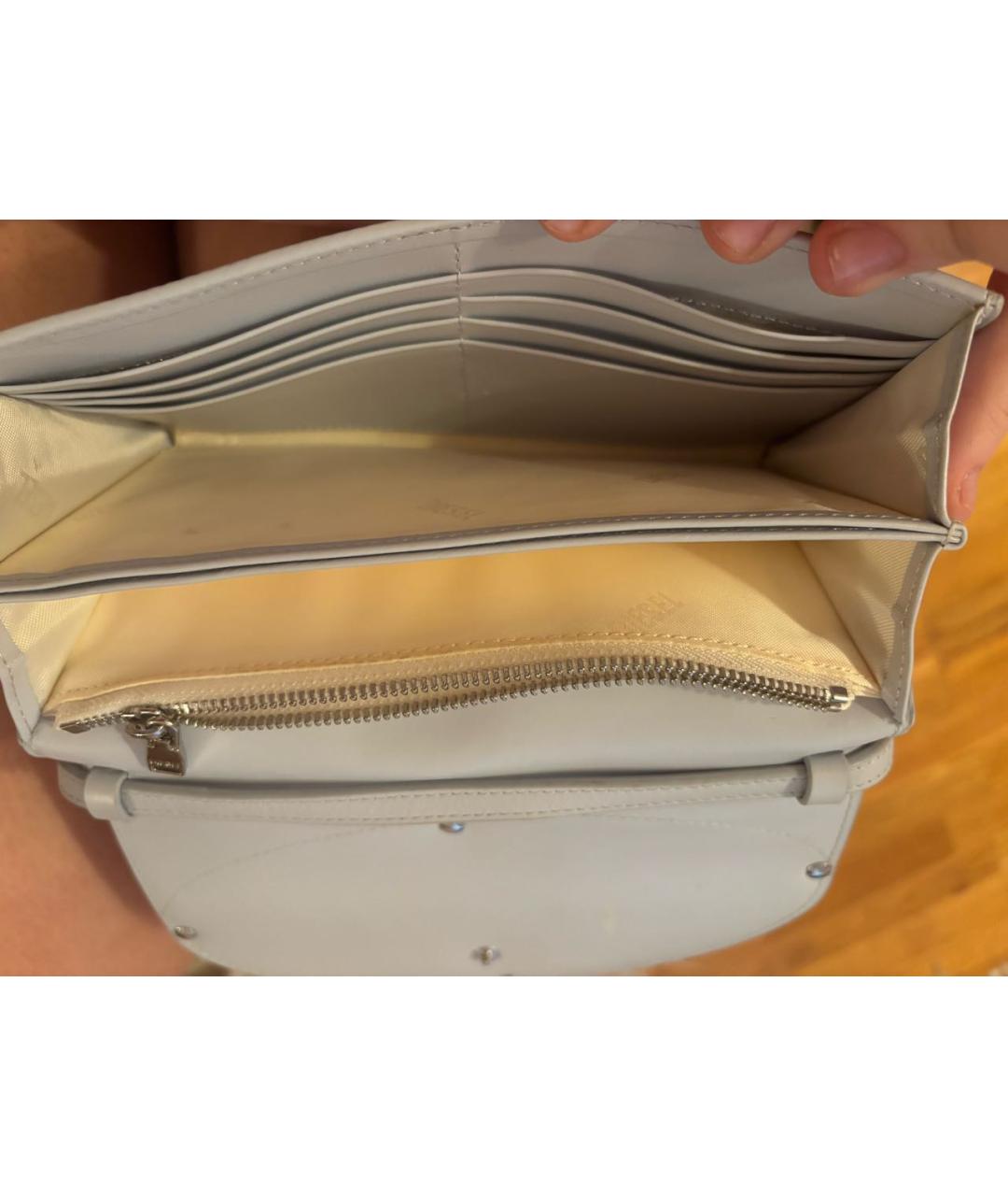 DIESEL Голубая кожаная сумка через плечо, фото 4