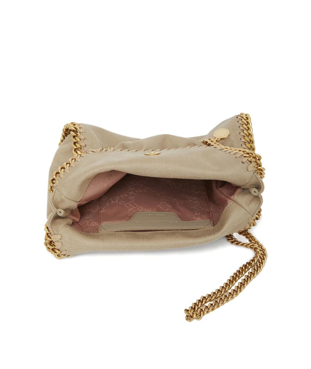 STELLA MCCARTNEY Бежевая синтетическая сумка тоут, фото 4