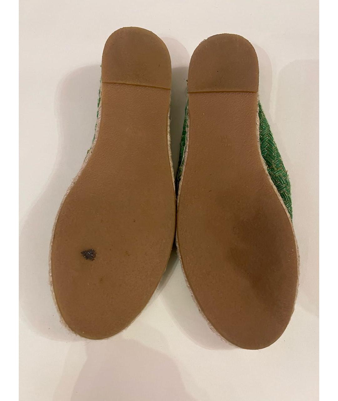 ERMANNO SCERVINO Зеленые текстильные эспадрильи, фото 7