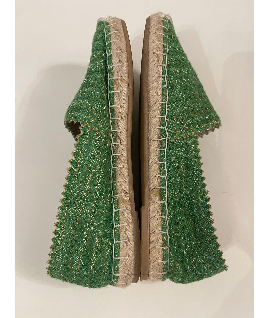 ERMANNO SCERVINO Зеленые текстильные эспадрильи, фото 5