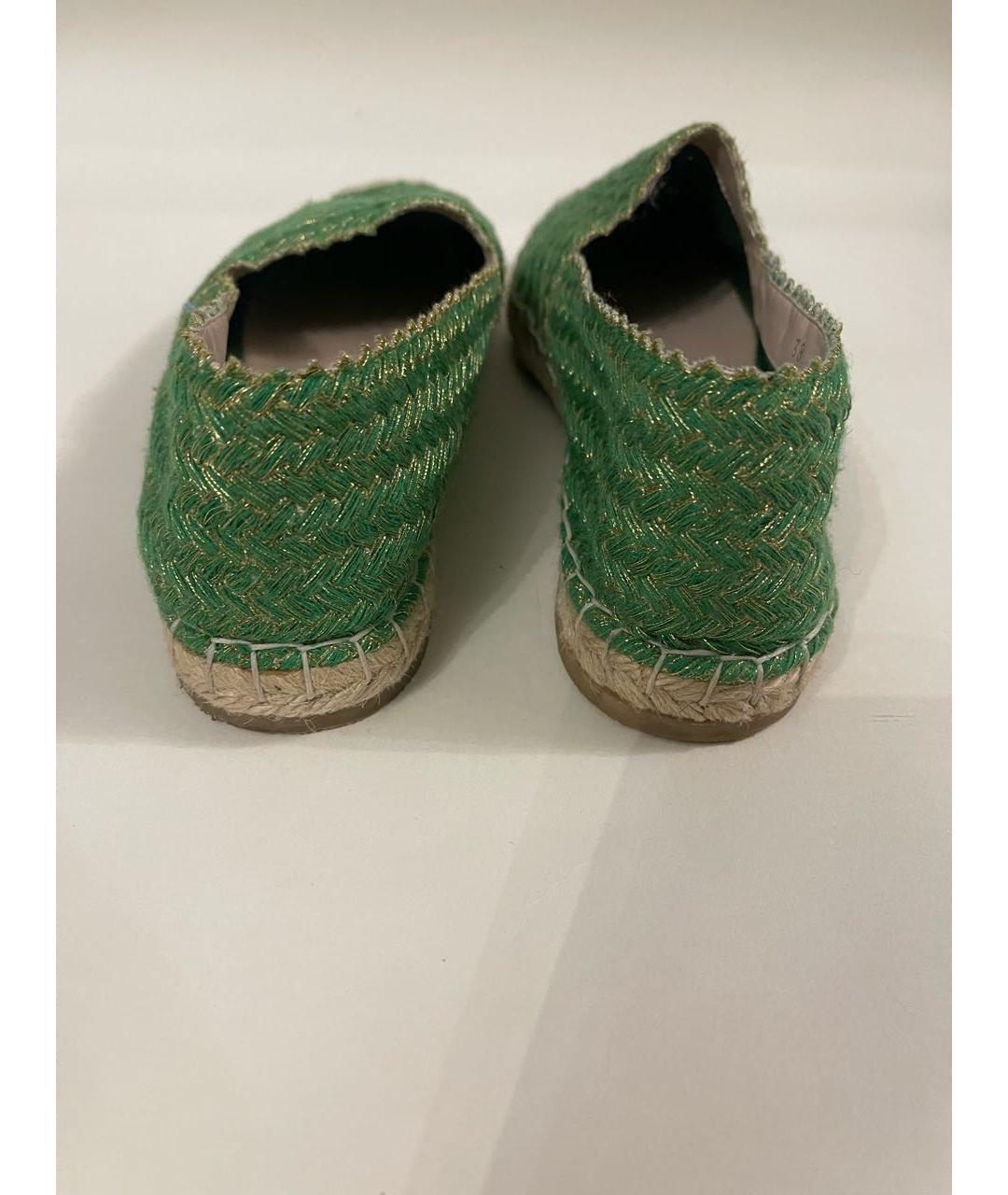 ERMANNO SCERVINO Зеленые текстильные эспадрильи, фото 4