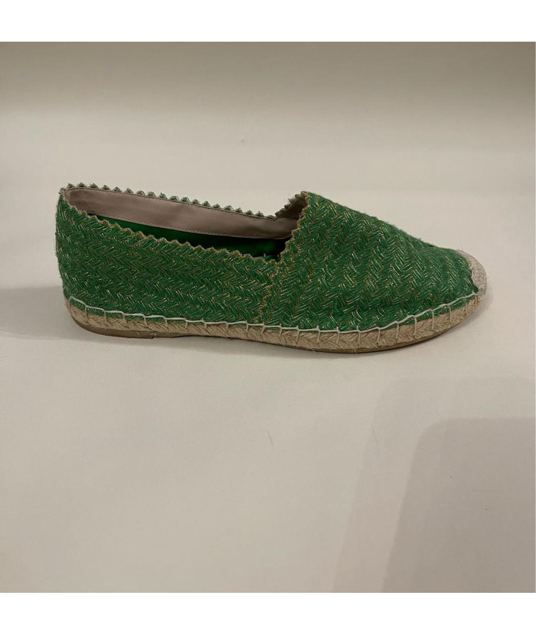 ERMANNO SCERVINO Зеленые текстильные эспадрильи, фото 9