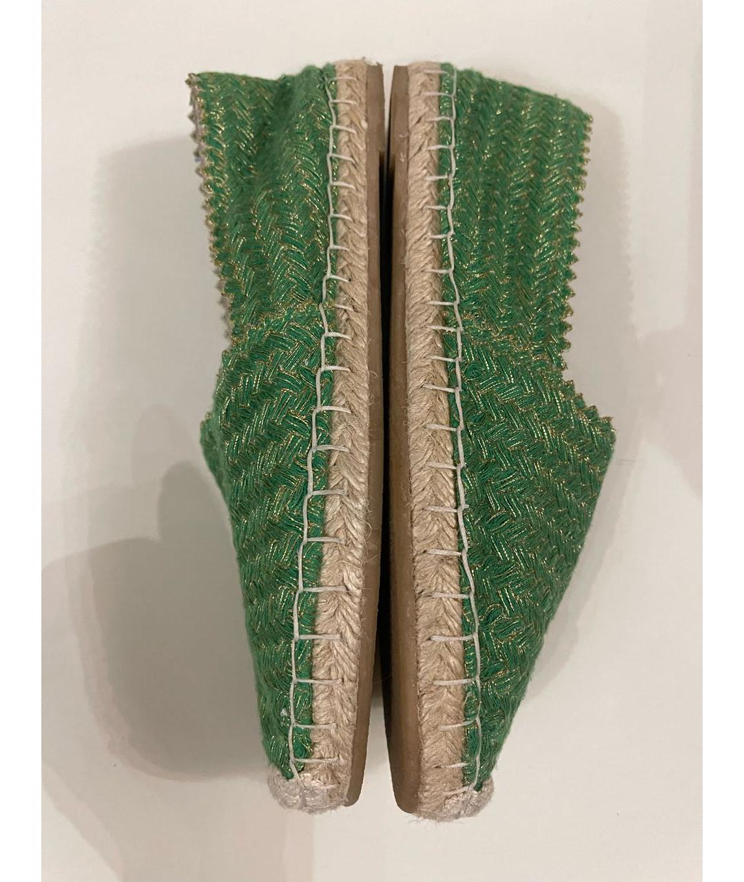 ERMANNO SCERVINO Зеленые текстильные эспадрильи, фото 6