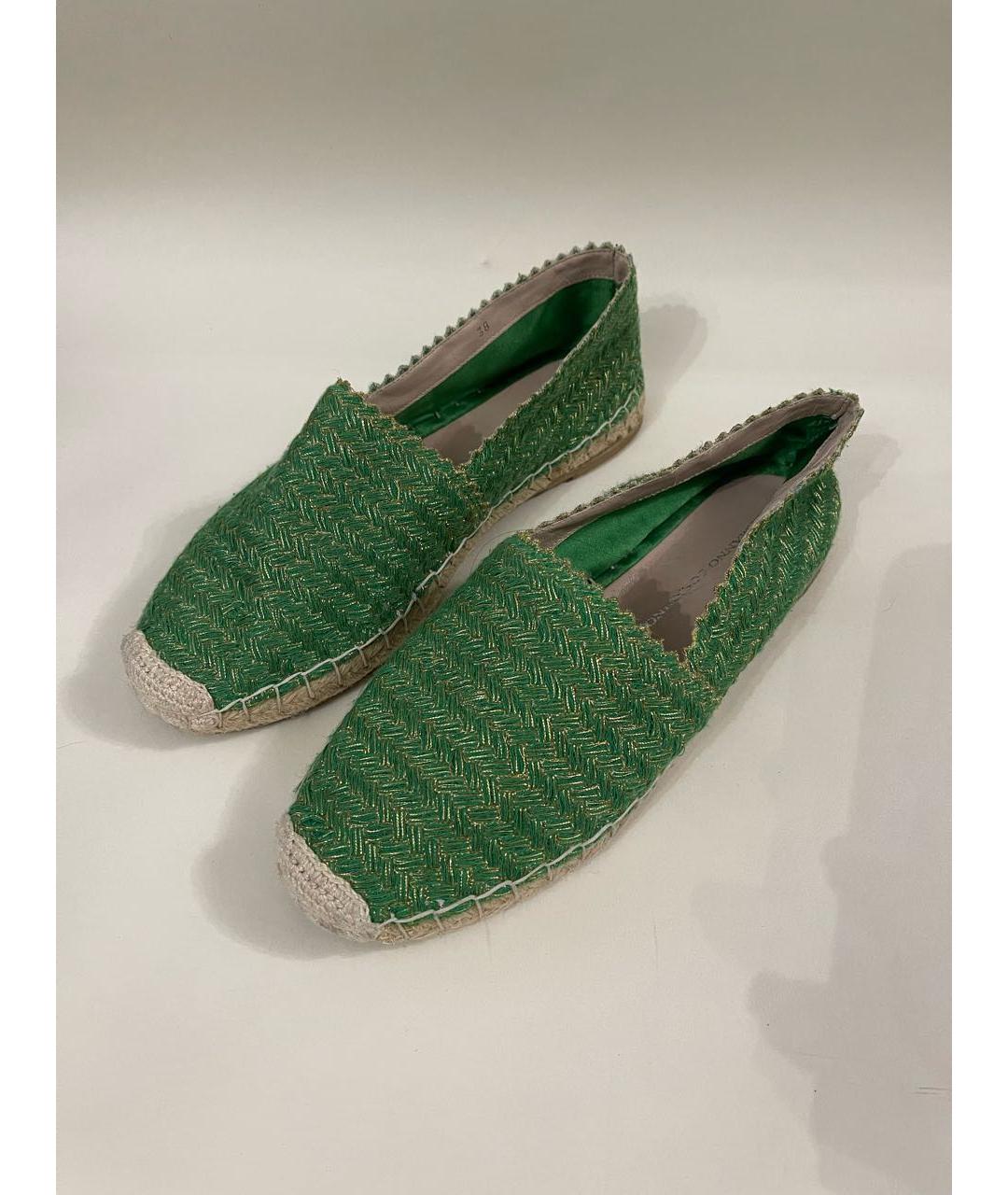 ERMANNO SCERVINO Зеленые текстильные эспадрильи, фото 8
