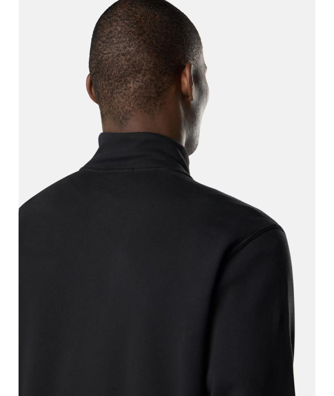 STONE ISLAND Черный хлопковый джемпер / свитер, фото 5