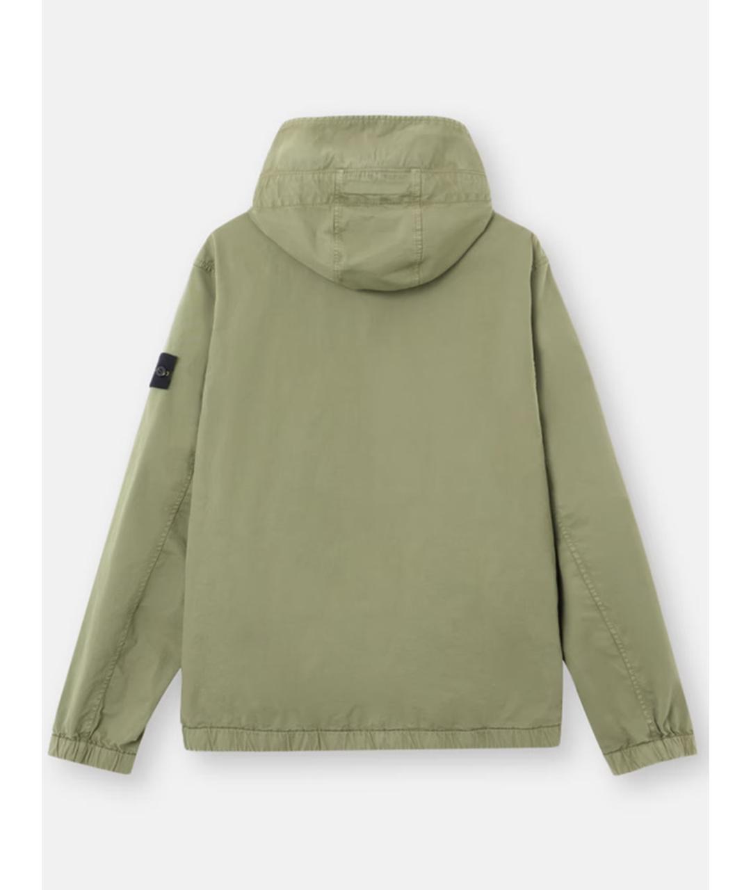 STONE ISLAND Зеленая хлопковая куртка, фото 5