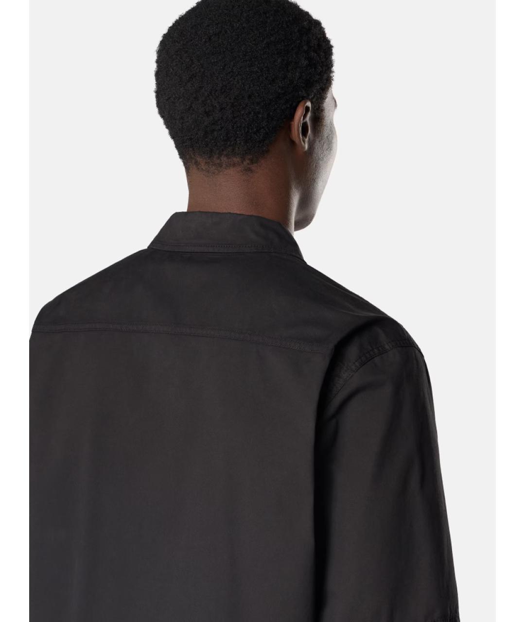 STONE ISLAND Черная хлопковая кэжуал рубашка, фото 5