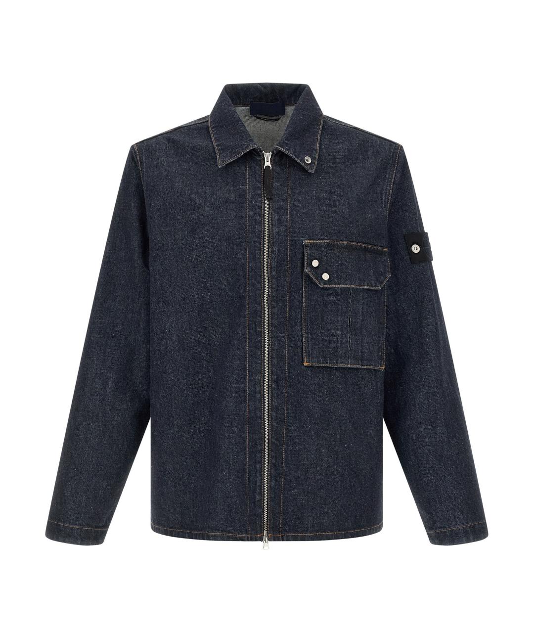 STONE ISLAND Синяя хлопковая куртка, фото 1