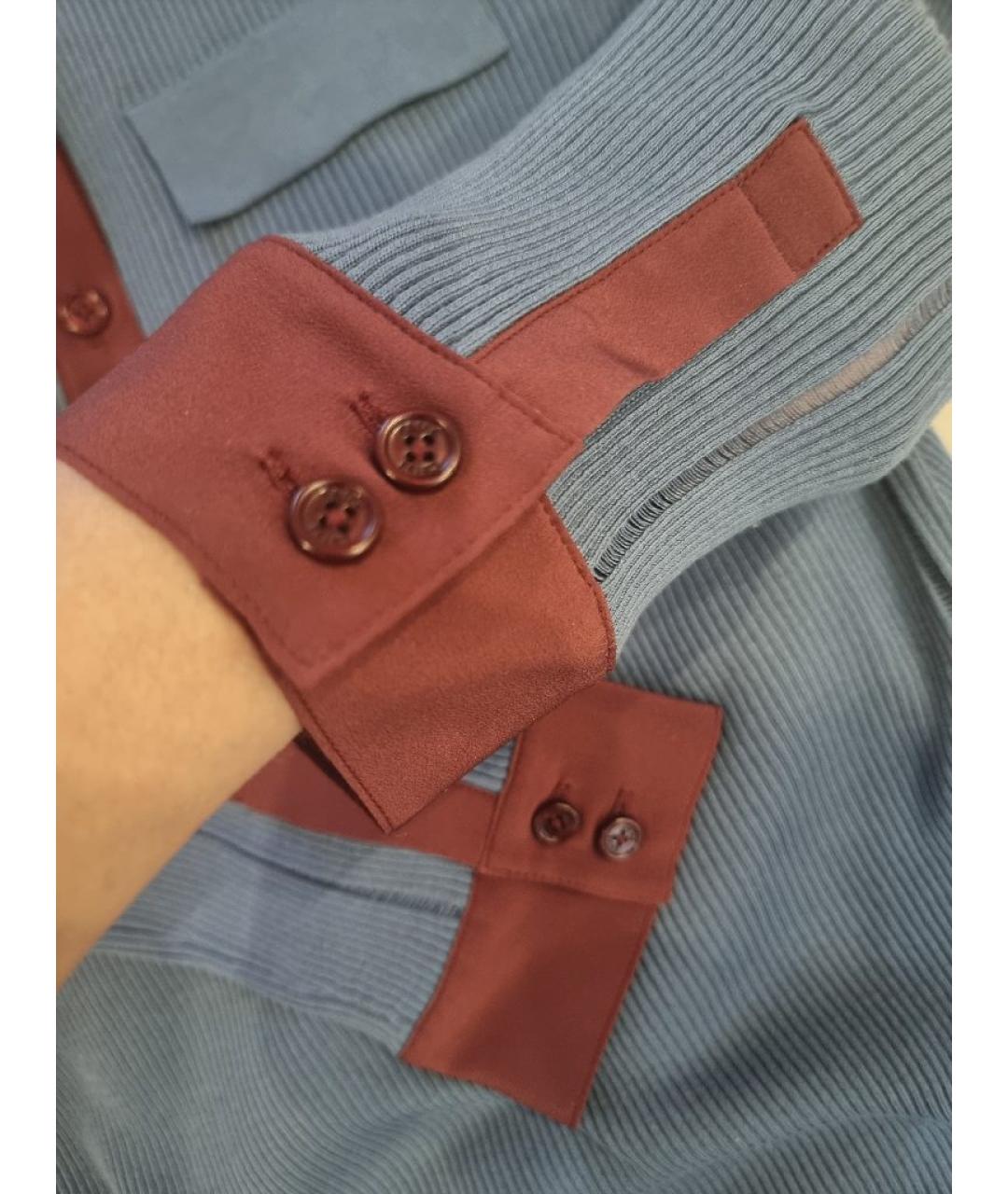 CHLOE Голубой хлопко-эластановый джемпер / свитер, фото 5