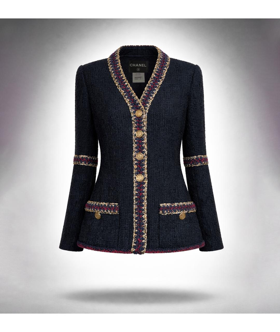 CHANEL Черный кожаный жакет/пиджак, фото 5