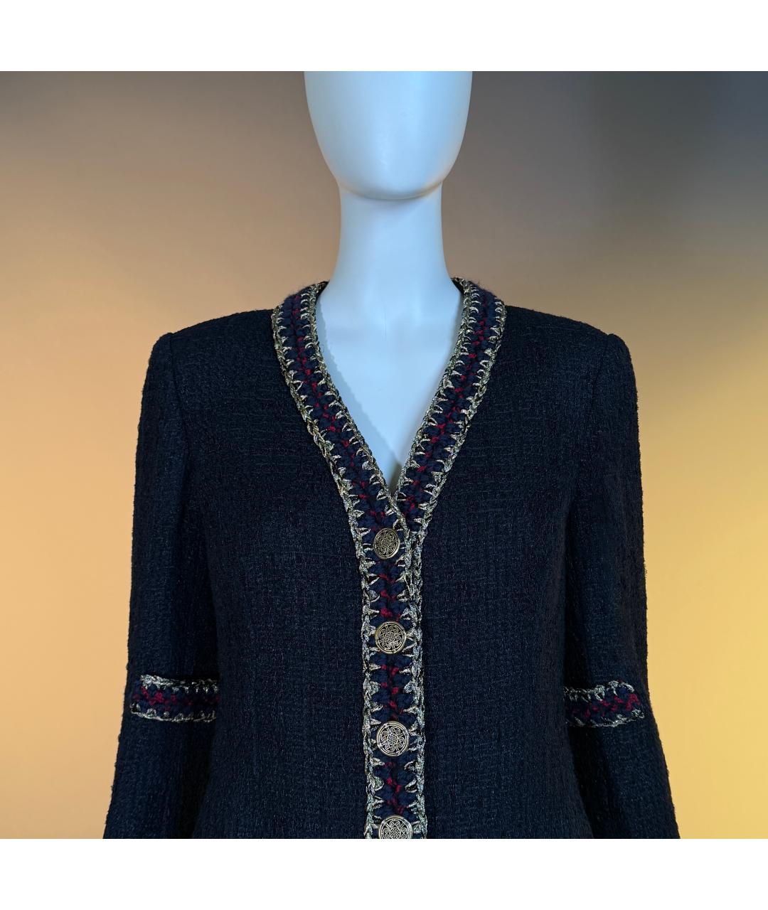 CHANEL Черный кожаный жакет/пиджак, фото 4