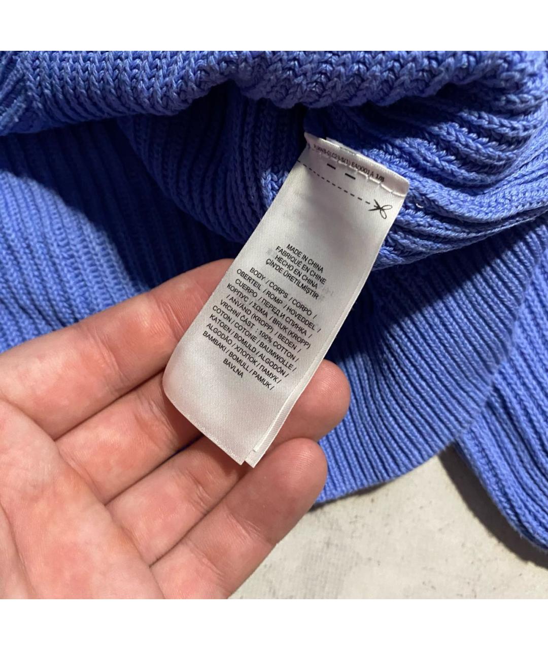 RALPH LAUREN Синий хлопковый джемпер / свитер, фото 4