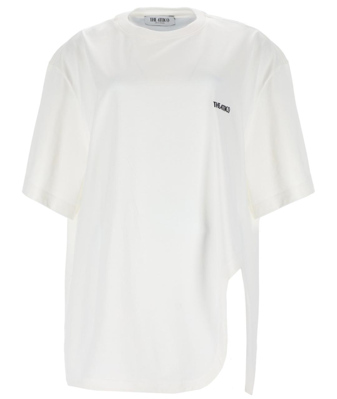 THE ATTICO Белая хлопковая футболка, фото 1