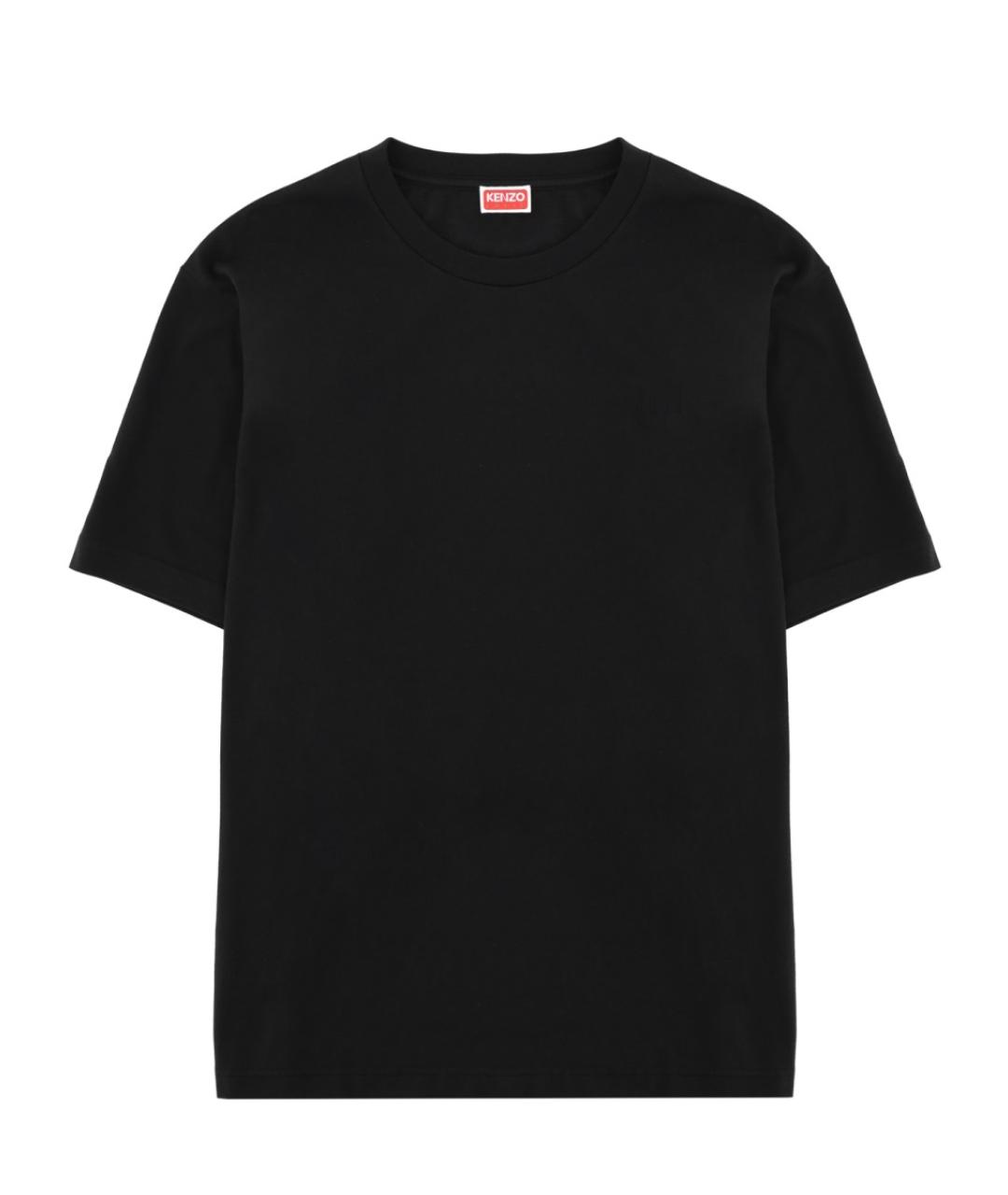 KENZO Черная хлопковая футболка, фото 1