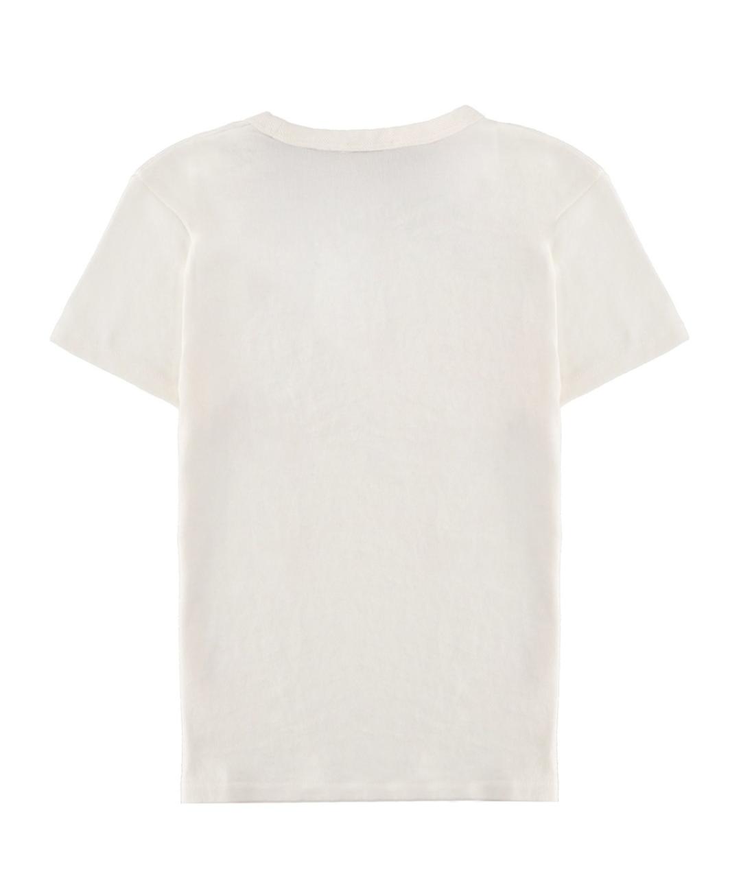 KENZO Белая хлопковая футболка, фото 2