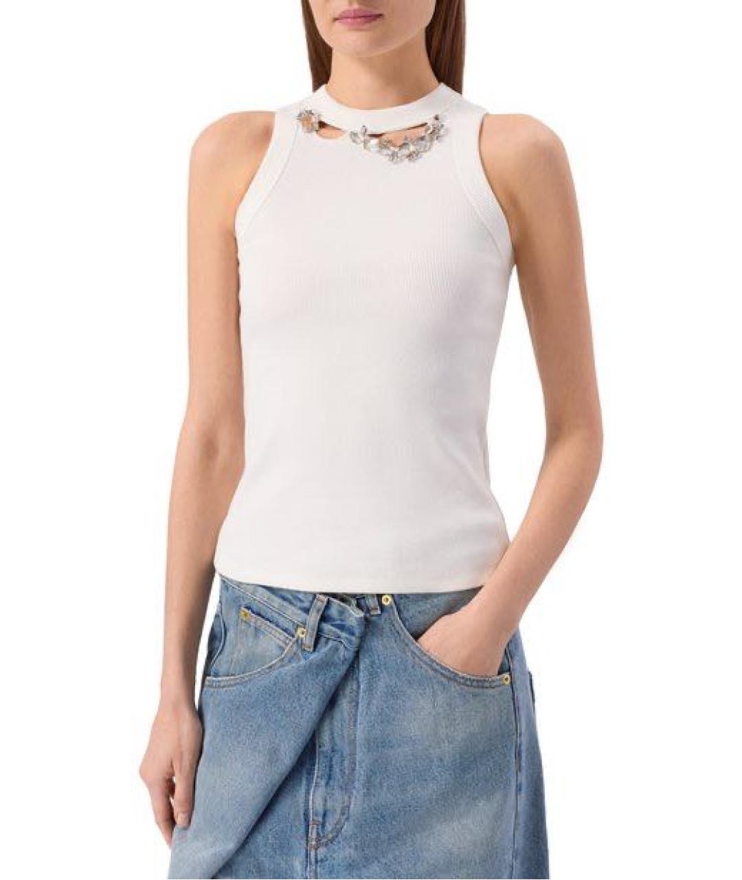 AREA Белая хлопковая майка, фото 2