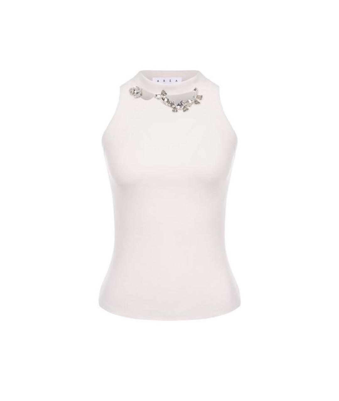 AREA Белая хлопковая майка, фото 4