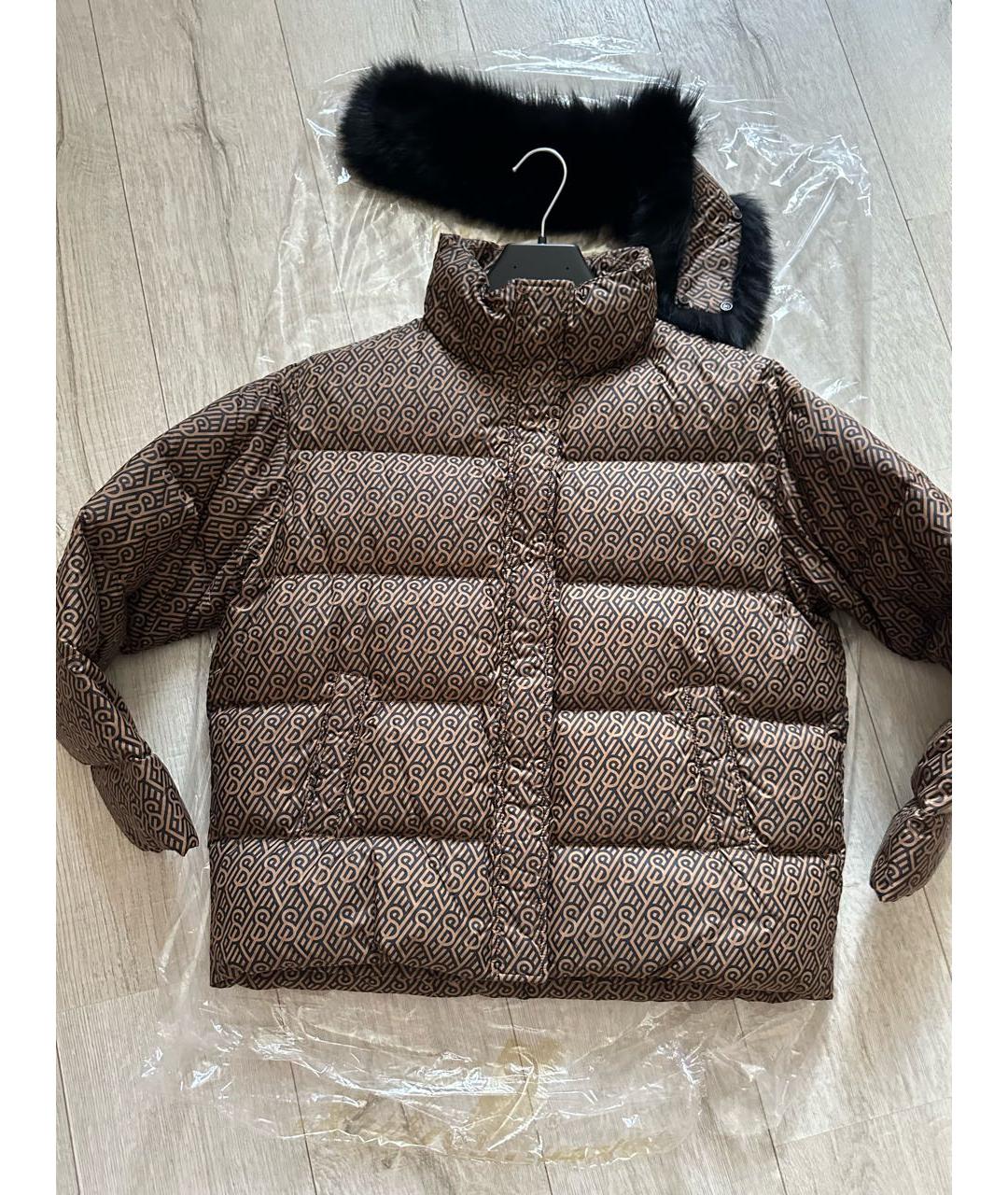 Yves Salomon Enfant Коричневый полиэстеровый пуховик, фото 8