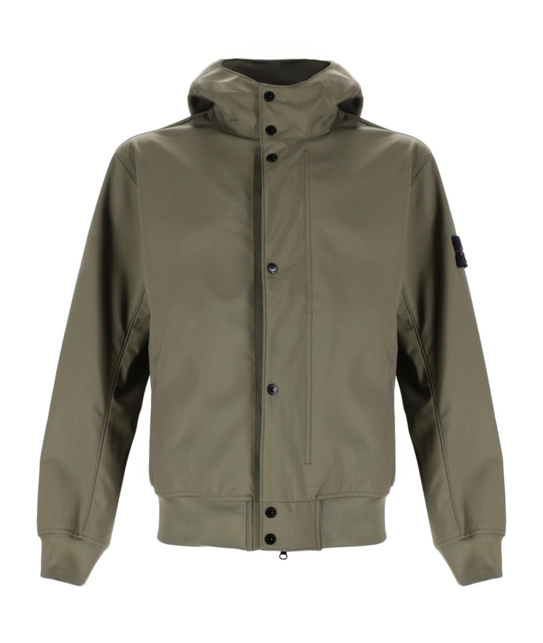 STONE ISLAND Хаки полиэстеровая куртка, фото 1