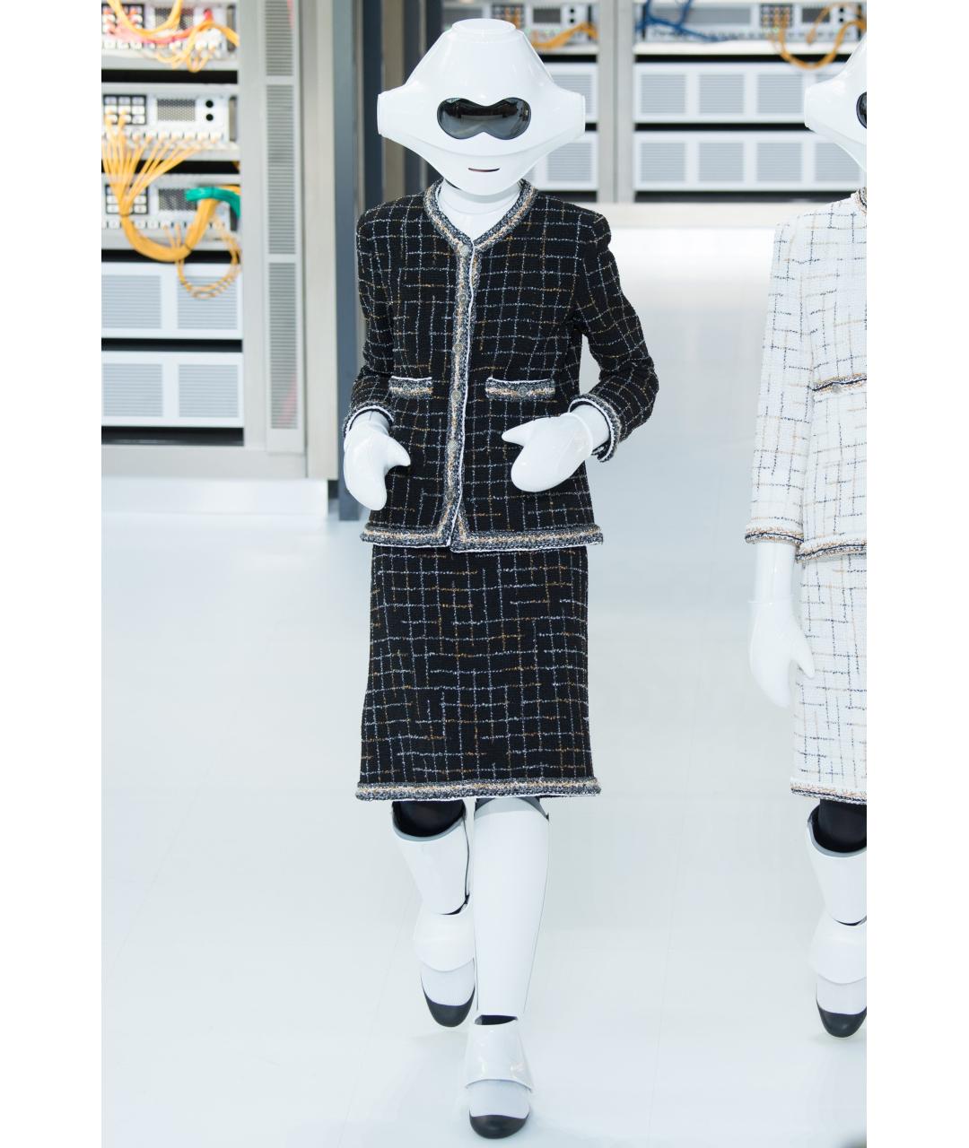 CHANEL Черный твидовый жакет/пиджак, фото 2