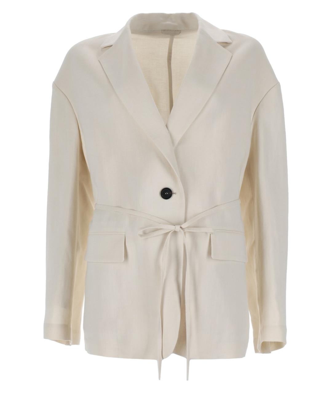 BRUNELLO CUCINELLI Белый вискозный жакет/пиджак, фото 1