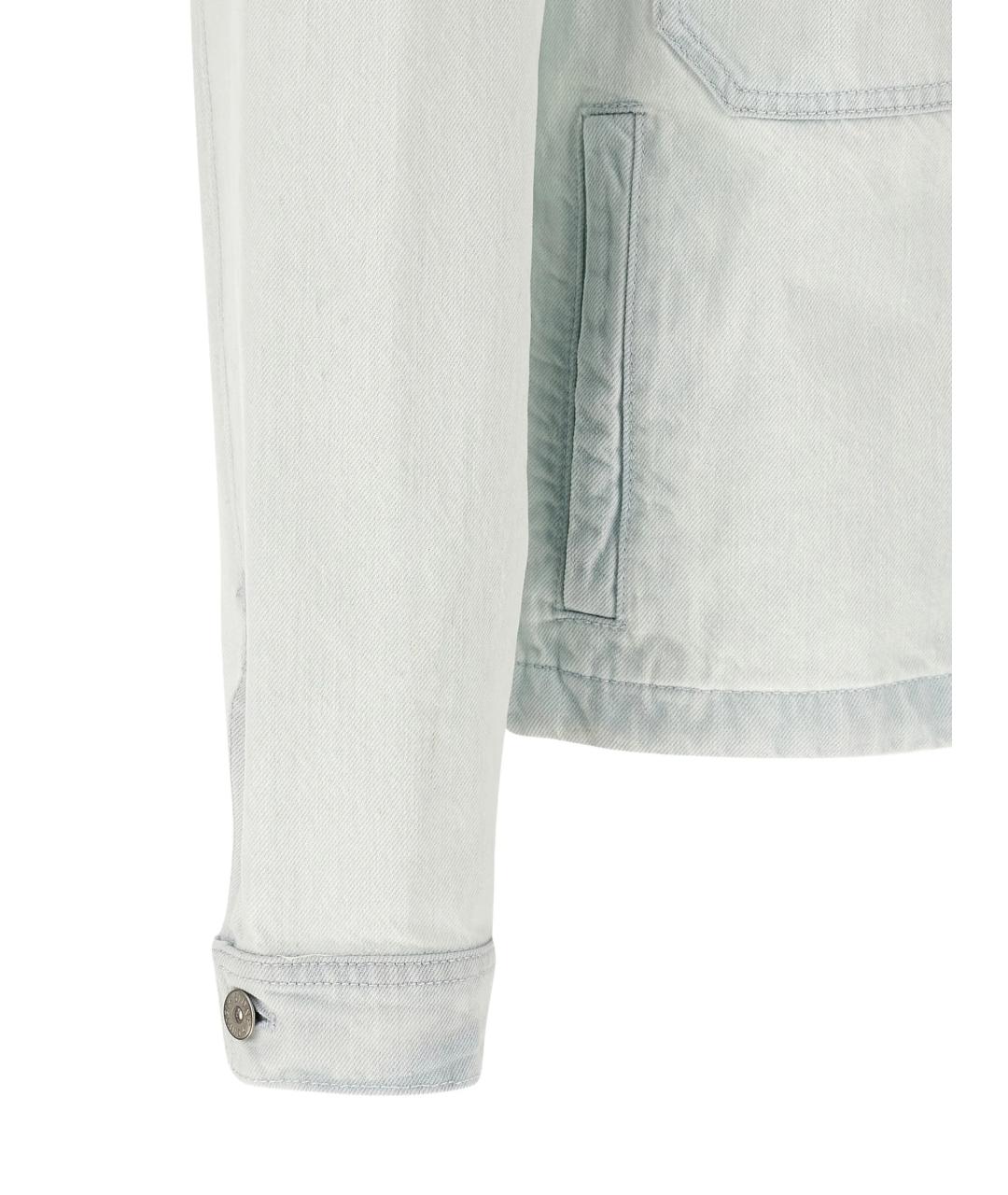 STONE ISLAND Голубая хлопковая куртка, фото 4