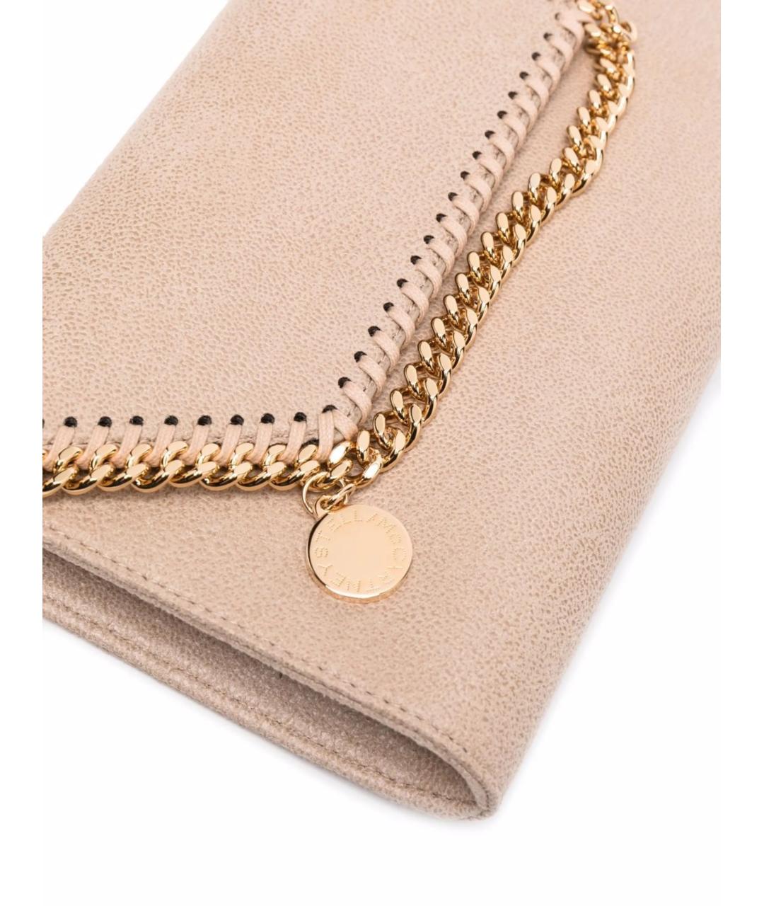 STELLA MCCARTNEY Бежевая синтетическая сумка через плечо, фото 5