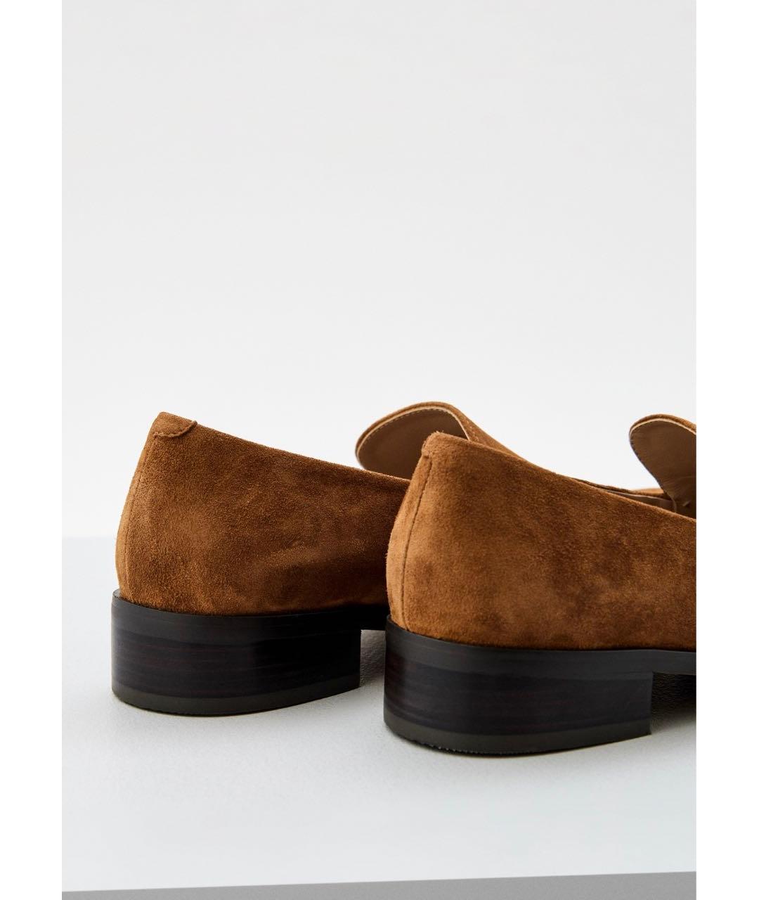 12 STOREEZ Коричневые замшевые лоферы, фото 4